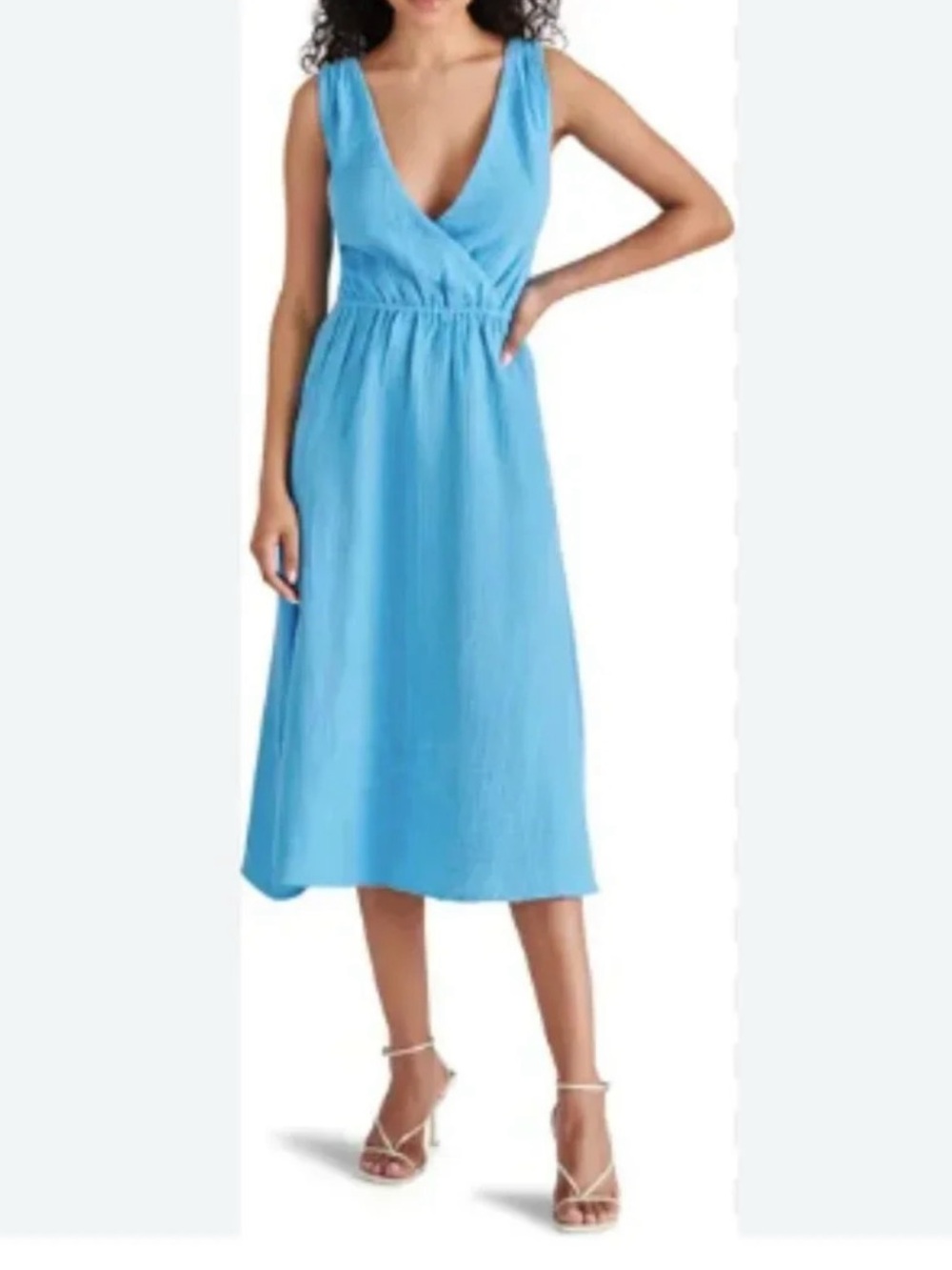 Steve Madden Light Blue Sleeveless Midi Dress